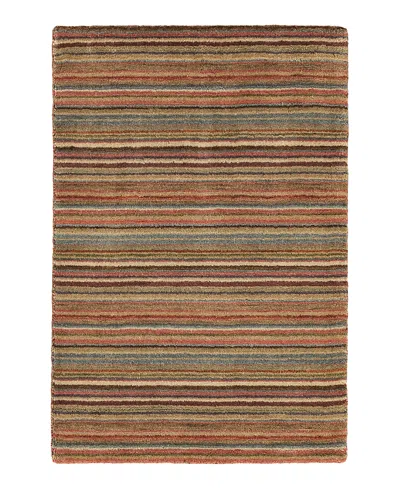 Dash & Albert By Annie Selke Dash Albert By Annie Selke Rda080 Brindle Stripe Area Rug, 3'0x5'0 In Multi