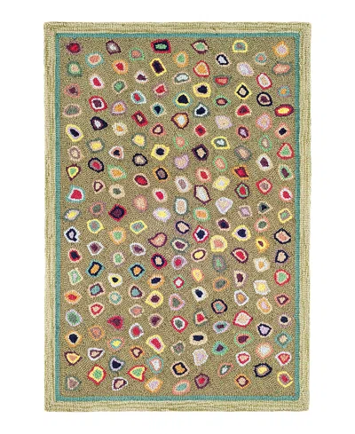 Dash & Albert By Annie Selke Dash Albert By Annie Selke Rda150 Cat's Paw Area Rug, 8'0x10'0 In Green