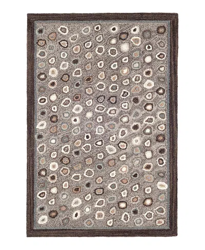 Dash & Albert By Annie Selke Dash Albert By Annie Selke Rda288 Cat's Paw Area Rug, 4'0x6'0 In Gray