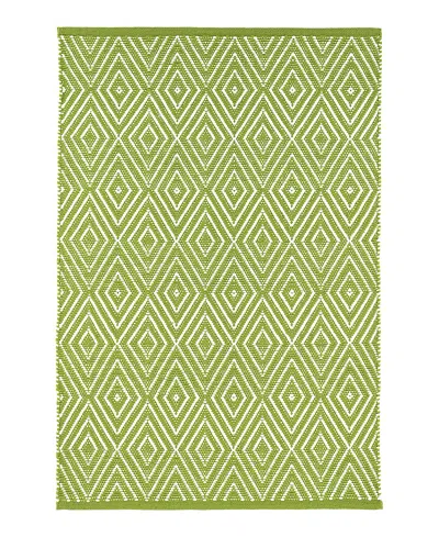 Dash & Albert By Annie Selke Dash Albert By Annie Selke Rdb100 Diamond Indoor/outdoor Area Rug, 5'0x8'0 In Green