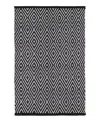 Dash & Albert By Annie Selke Dash Albert By Annie Selke Rdb170 Diamond Indoor/outdoor Area Rug, 9'0x12'0 In Black