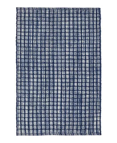 Dash & Albert By Annie Selke Dash Albert By Annie Selke Rdb326 Coco Indoor/outdoor Area Rug, 2'6x12'0 In Blue