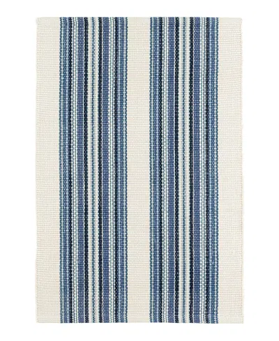 Dash & Albert By Annie Selke Dash Albert By Annie Selke Road Runner Indoor/outdoor Da1735 Runner, 2'6x8'0 In Blue