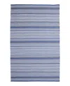 Dash & Albert By Annie Selke Dash Albert By Annie Selke Rugby Stripe Indoor/outdoor Rdb176 Area Rug, 2'0x3'0 In Blue