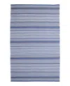 Dash & Albert By Annie Selke Dash Albert By Annie Selke Rugby Stripe Indoor/outdoor Rdb176 Runner, 2'6x12'0 In Blue