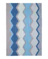 Dash & Albert By Annie Selke Dash Albert By Annie Selke Safety Net Indoor/outdoor Da1946 Area Rug, 5'0x8'0 In Blue