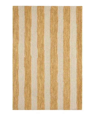 Dash & Albert By Annie Selke Dash Albert By Annie Selke Silas Stripe Da2219 Area Rug, 3'0x5'0 In Gold