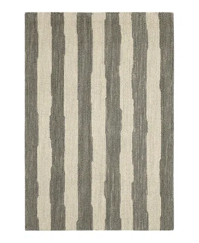 Dash & Albert By Annie Selke Dash Albert By Annie Selke Silas Stripe Da2220 Area Rug, 8'0x10'0 In Gray