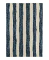 Dash & Albert By Annie Selke Dash Albert By Annie Selke Silas Stripe Da2221 Area Rug, 8'0x10'0 In Blue