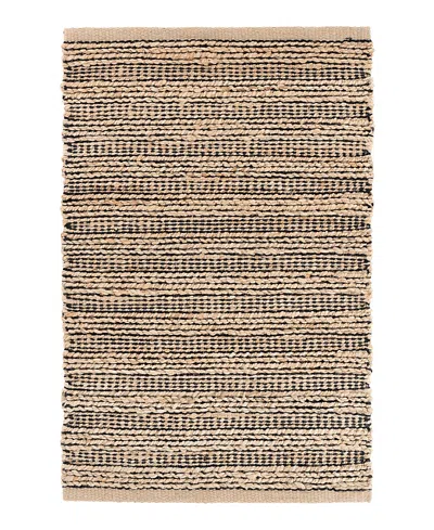 Dash & Albert By Annie Selke Dash Albert By Annie Selke Simba Da1016 Area Rug, 5'0x8'0 In Black