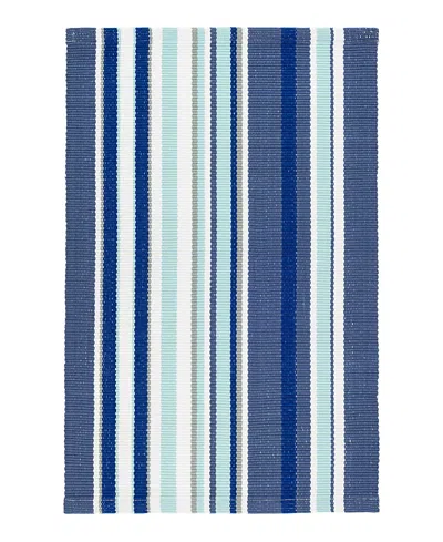 Dash & Albert By Annie Selke Dash Albert By Annie Selke Skyler Stripe Indoor/outdoor Da1360 Area Rug, 9'0x12'0 In Blue