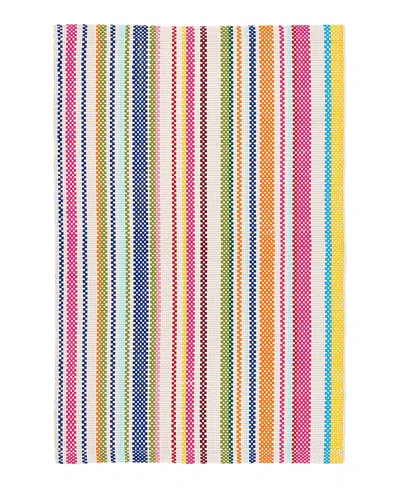 Dash & Albert By Annie Selke Dash Albert By Annie Selke Summer Stripe Indoor/outdoor Da1631 Area Rug, 10'0x14'0 In Multi