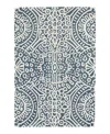 Dash & Albert By Annie Selke Dash Albert By Annie Selke Temple Wool Da503 Area Rug, 3'0x5'0 In Blue