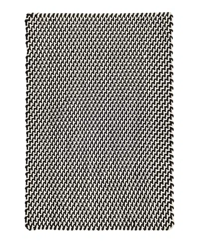 Dash & Albert By Annie Selke Dash Albert By Annie Selke Two-tone Rope Indoor/outdoor Rdb219 Runner, 2'6x8'0 In Black
