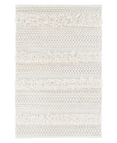 Dash & Albert By Annie Selke Dash Albert By Annie Selke Zhara Stripe Performance Da1039 Area Rug, 5'0x8'0 In White