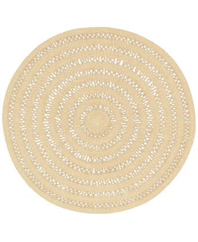 Dash And Albert Rugs By Annie Selke Bowline Indoor/outdoor Da1642 4'x4' Round Area Rug In Brown