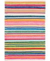 Dash And Albert Rugs By Annie Selke Bright Stripe Indoor/outdoor Da1087 6'x9' Area Rug In Multi