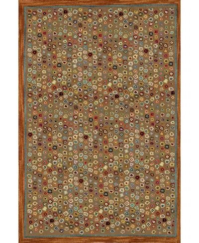 Dash And Albert Rugs By Annie Selke Cat's Paw Rda014 2'x3' Area Rug In Brown