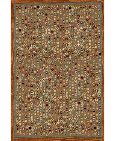 Dash And Albert Rugs By Annie Selke Cat's Paw Rda014 3'x5' Area Rug In Brown