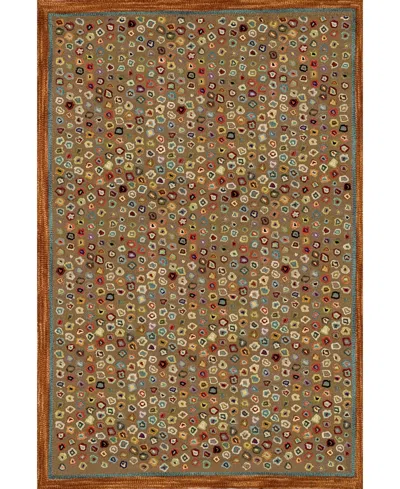 Dash And Albert Rugs By Annie Selke Cat's Paw Rda014 6'x9' Area Rug In Brown