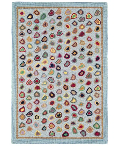 Dash And Albert Rugs By Annie Selke Cat's Paw Rda056 2'6''x8' Runner Area Rug In Blue