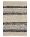 Dash And Albert Rugs By Annie Selke Cielo Stripe Da2205 2'6''x8' Runner Area Rug In Blue