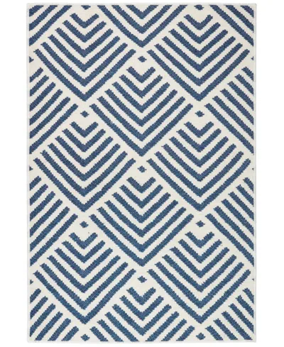 Dash And Albert Rugs By Annie Selke Cleo Machine Washable Da2168 3'x5' Area Rug In Blue