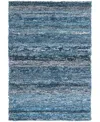 Dash And Albert Rugs By Annie Selke Denim Chindi Da2206 8'x10' Area Rug In Blue
