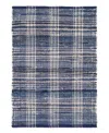 Dash And Albert Rugs By Annie Selke Denim Plaid Da515 8'x10' Area Rug In Blue