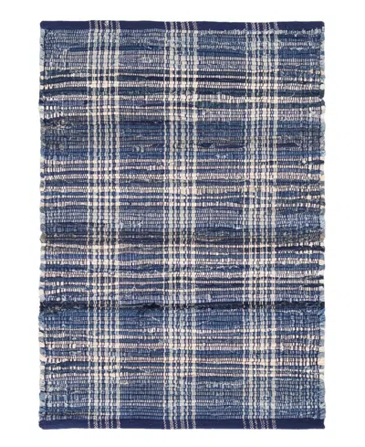 Dash And Albert Rugs By Annie Selke Denim Plaid Da515 8'x10' Area Rug In Blue