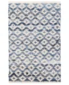 Dash And Albert Rugs By Annie Selke Denim Rag Diamond Da789 8'x10' Area Rug In White