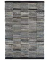 Dash And Albert Rugs By Annie Selke Denim Rag Gridwork Da2207 2'6''x8' Runner Area Rug In Blue
