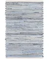 Dash And Albert Rugs By Annie Selke Denim Rag Ribbed Da1678 8'x10' Area Rug In Blue