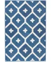 Dash And Albert Rugs By Annie Selke Elizabeth Machine Washable Da2171 8'x10' Area Rug In Blue