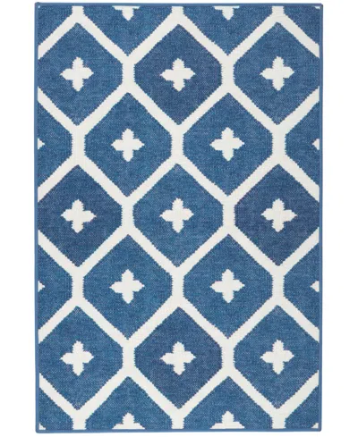Dash And Albert Rugs By Annie Selke Elizabeth Machine Washable Da2171 8'x10' Area Rug In Blue