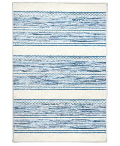 Dash And Albert Rugs By Annie Selke Ellington Stripe Machine Washable Da2339 2'x3' Area Rug In Blue