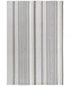 Dash And Albert Rugs By Annie Selke Gradation Ticking Indoor/outdoor Da169 9'x12' Area Rug In Gray