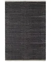 Dash And Albert Rugs By Annie Selke Herringbone Cotton Da970 4'x6' Area Rug In Black