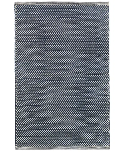 Dash And Albert Rugs By Annie Selke Herringbone Cotton Rda356 6'x9' Area Rug In Purple