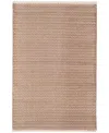 Dash And Albert Rugs By Annie Selke Herringbone Cotton Rda359 8'x10' Area Rug In Brown