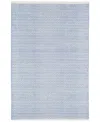 Dash And Albert Rugs By Annie Selke Herringbone Cotton Rda360 8'x10' Area Rug In Blue
