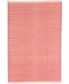 Dash And Albert Rugs By Annie Selke Herringbone Cotton Rda420 9'x12' Area Rug In Pink