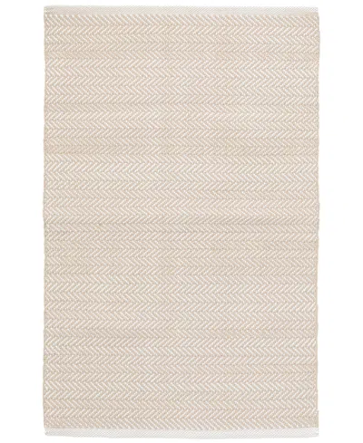 Dash And Albert Rugs By Annie Selke Herringbone Indoor/outdoor Da291 2'6''x18' Runner Area Rug In Sand
