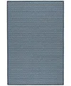Dash And Albert Rugs By Annie Selke Herringbone Machine Washable Da2039 4'x6' Area Rug In Blue