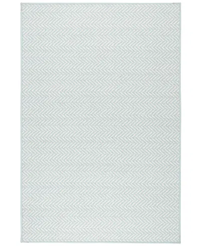 Dash And Albert Rugs By Annie Selke Herringbone Machine Washable Da2040 8'x10' Area Rug In Blue