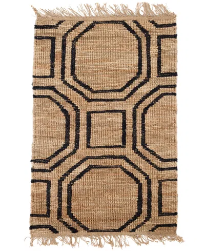 Dash And Albert Rugs By Annie Selke Hexile Da798 2'6''x8' Runner Area Rug In Brown