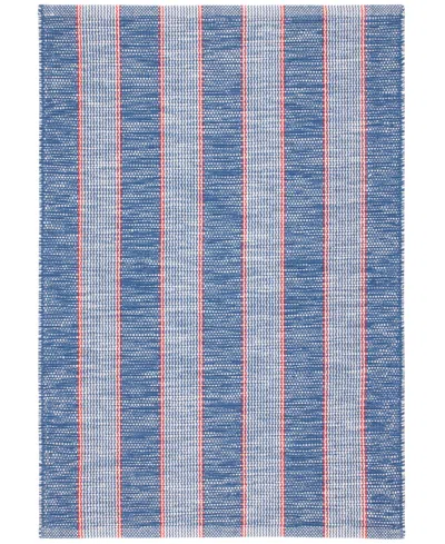 Dash And Albert Rugs By Annie Selke Hillsgrove Stripe Da1958 2'6''x8' Runner Area Rug In Blue