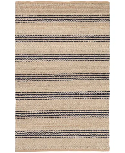 Dash And Albert Rugs By Annie Selke Jute Ticking Rda321 10'x14' Area Rug In Purple