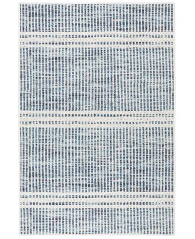 Dash And Albert Rugs By Annie Selke Malta Machine Washable Da2043 2'6"x8' Runner Area Rug In Blue