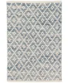 Dash And Albert Rugs By Annie Selke Melange Diamond Cotton Da887 8'x10' Area Rug In Blue